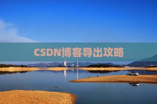 CSDN博客导出攻略